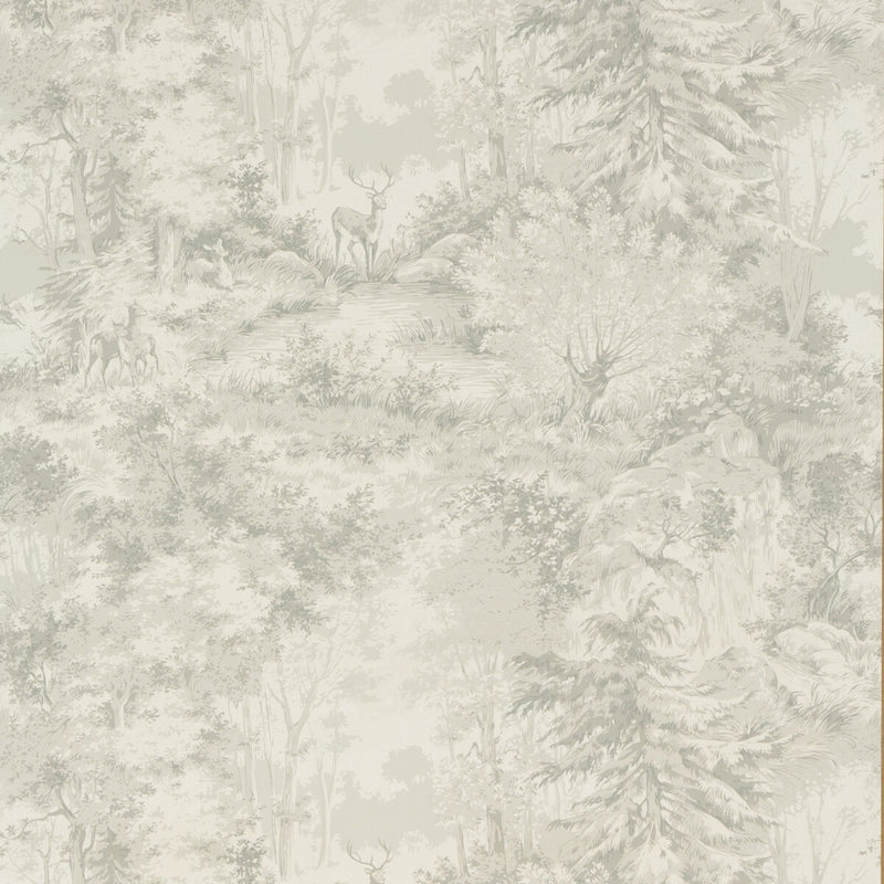 MULBERRY - TORRIDON- SILVER/GREY - Wallcovering by the Roll SILVER/GREY
