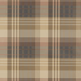MULBERRY - MULBERRY ANCIENT TARTAN- RED/CHARCOAL - Wallcovering by the Roll