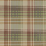 MULBERRY - MULBERRY ANCIENT TARTAN- MULBERRY TARTAN - Wallcovering by the Roll