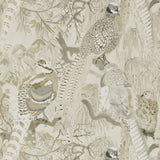 MULBERRY - GAME BIRDS- STONE - Wallcovering by the Roll