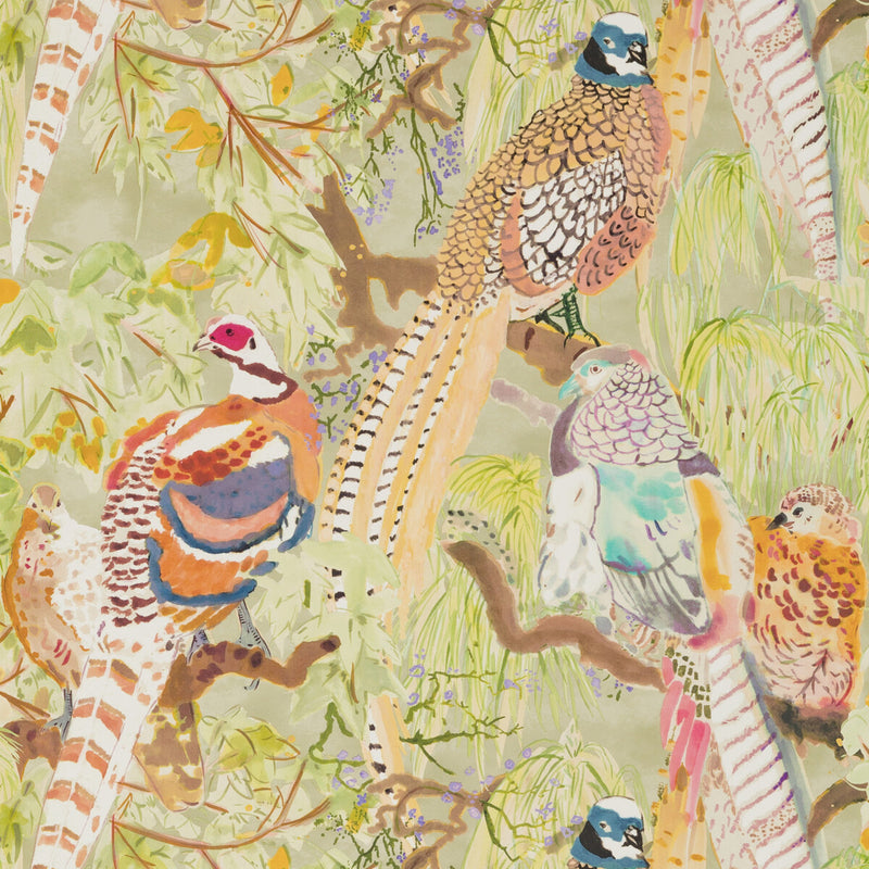 MULBERRY - GAME BIRDS- MULTI - Wallcovering by the Roll MULTI