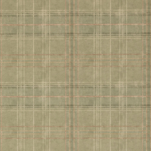 MULBERRY - SHETLAND PLAID- LOVAT - Wallcovering by the Roll LOVAT