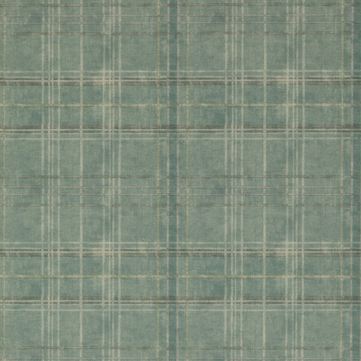 MULBERRY - SHETLAND PLAID- TEAL - Wallcovering by the Roll TEAL