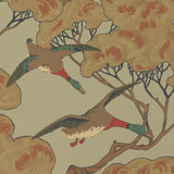 MULBERRY - FLYING DUCKS- SKY/MOSS - Wallcovering by the Roll