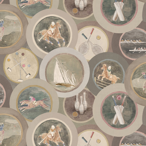 MULBERRY - SPORTING LIFE- ANTIQUE - Wallcovering by the Roll ANTIQUE
