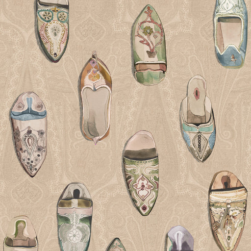 MULBERRY - BABOUCHES- IVORY - Wallcovering by the Roll IVORY