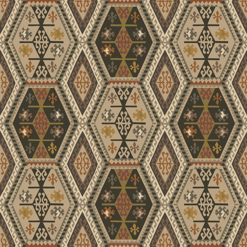 MULBERRY - BUCKLAND- WOODSMOKE - Wallcovering by the Roll WOODSMOKE