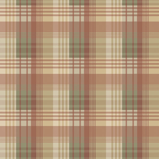 MULBERRY - MULBERRY ANCIENT TARTAN- LOVAT/RED - Wallcovering by the Roll LOVAT/RED