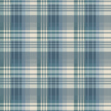 MULBERRY - MULBERRY ANCIENT TARTAN- TEAL - Wallcovering by the Roll