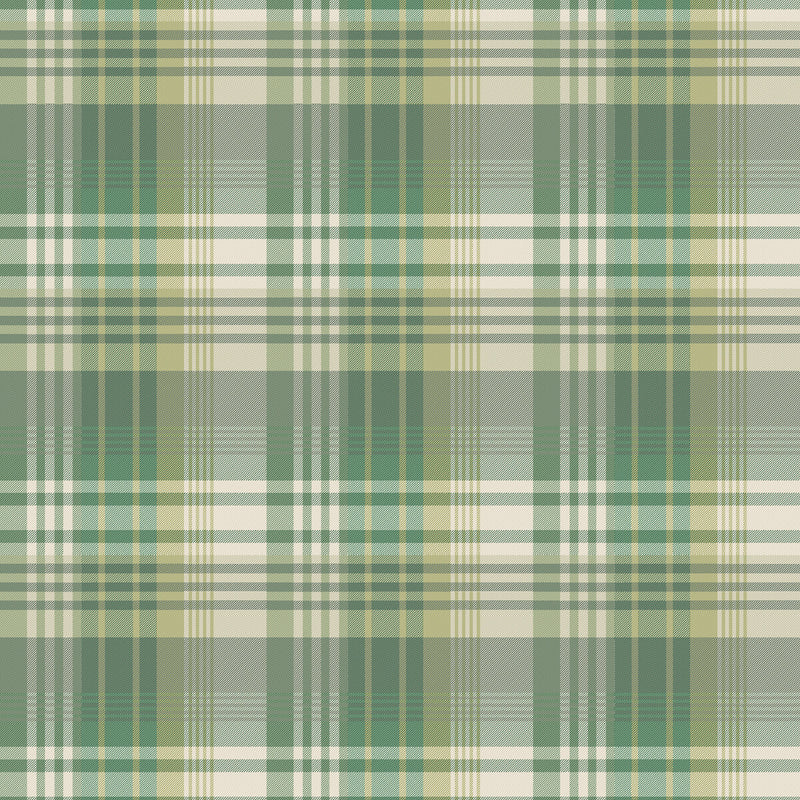 MULBERRY - MULBERRY ANCIENT TARTAN- EMERALD - Wallcovering by the Roll EMERALD
