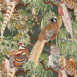 MULBERRY - GAME BIRDS- FOREST - Wallcovering by the Roll