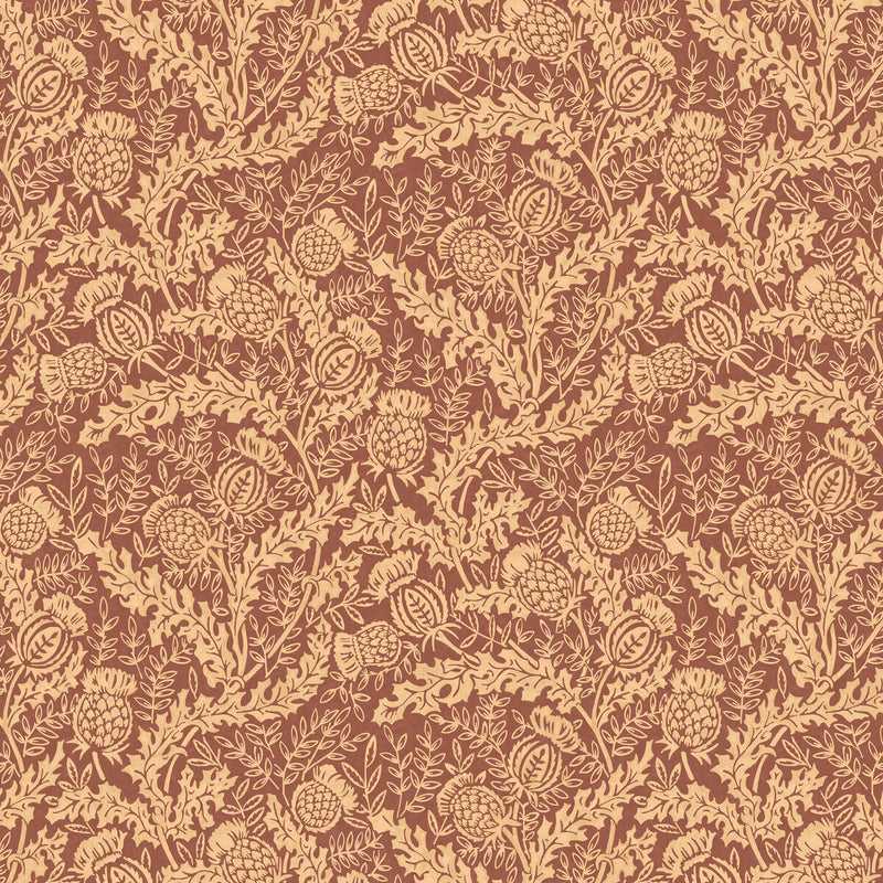 MULBERRY - MULBERRY THISTLE- PLUM - Wallcovering by the Roll PLUM