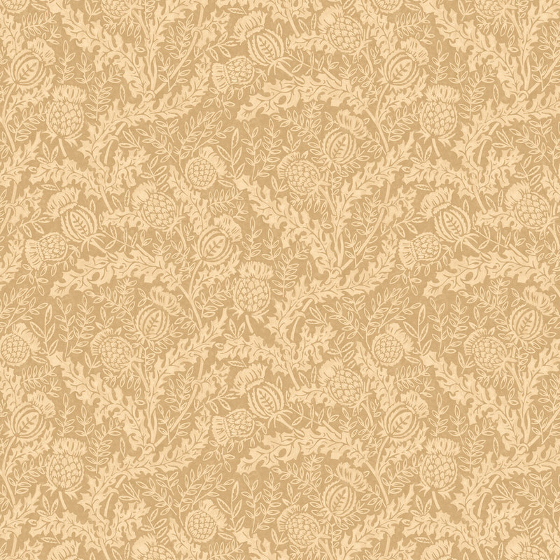 MULBERRY - MULBERRY THISTLE- PARCHMENT - Wallcovering by the Roll PARCHMENT