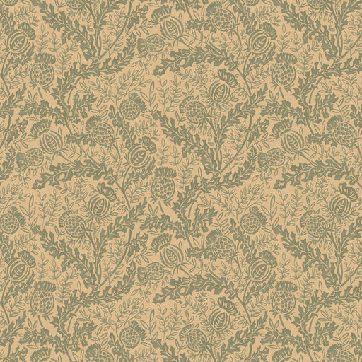 MULBERRY - MULBERRY THISTLE- TEAL - Wallcovering by the Roll TEAL