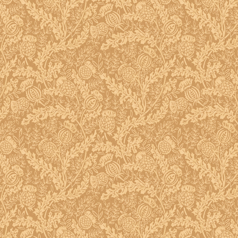 MULBERRY - MULBERRY THISTLE- OCHRE - Wallcovering by the Roll OCHRE