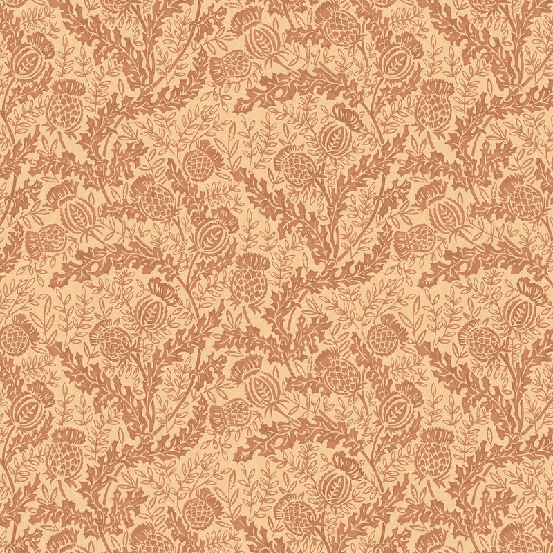 MULBERRY - MULBERRY THISTLE- RUSSET - Wallcovering by the Roll RUSSET