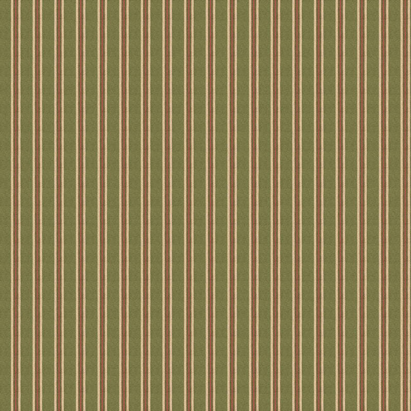 MULBERRY - SOMERTON STRIPE- GREEN - Wallcovering by the Roll GREEN