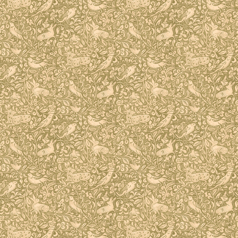 MULBERRY - HEDGEROW- MOSS - Wallcovering by the Roll MOSS
