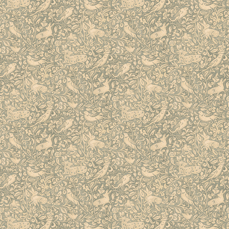 MULBERRY - HEDGEROW- SOFT TEAL - Wallcovering by the Roll SOFT TEAL