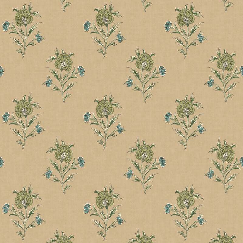 MULBERRY - SOMERTON- EMERALD - Wallcovering by the Roll EMERALD