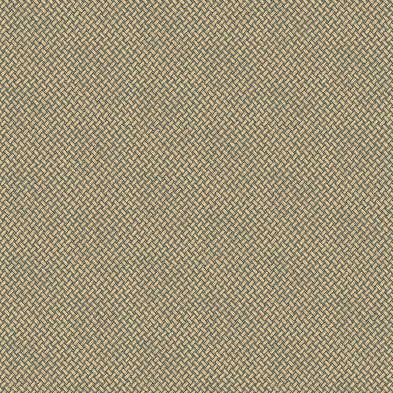 MULBERRY - BASKETWEAVE- TEAL - Wallcovering by the Roll TEAL