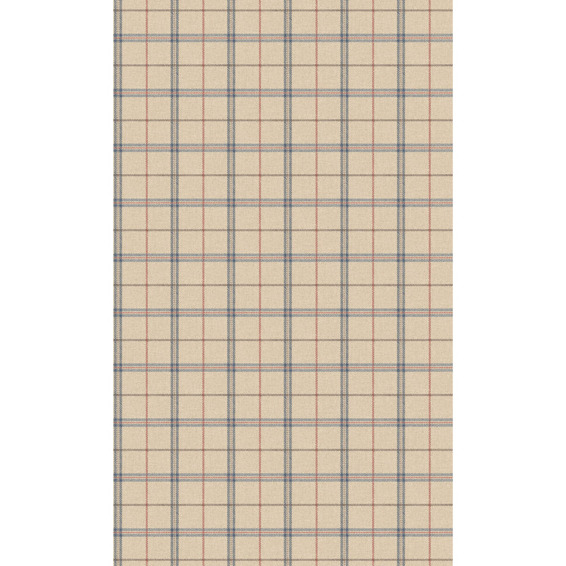 MULBERRY - ISLAY- BLUE/RED - Wallcovering by the Roll BLUE/RED