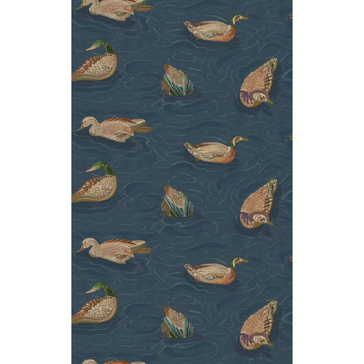 MULBERRY - DUCK POND- INDIGO - Wallcovering by the Roll INDIGO