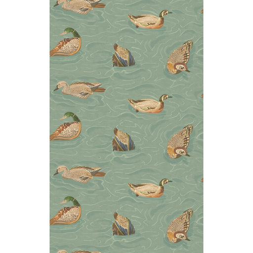 MULBERRY - DUCK POND- TEAL - Wallcovering by the Roll TEAL