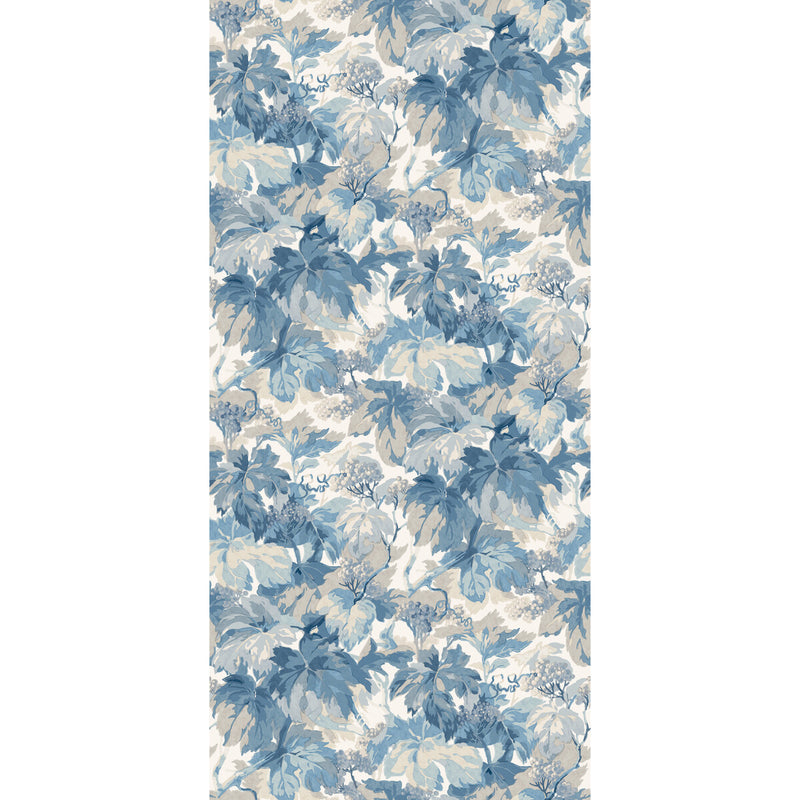 MULBERRY - COUNTRY WALK- BLUE - Wallcovering by the Roll BLUE
