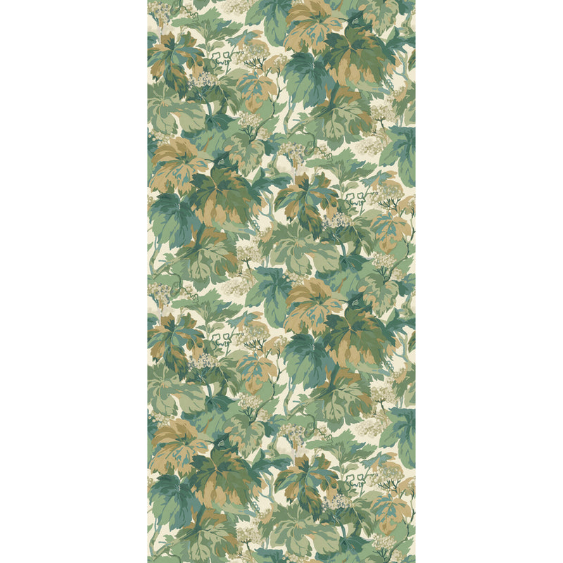 MULBERRY - COUNTRY WALK- EMERALD - Wallcovering by the Roll EMERALD