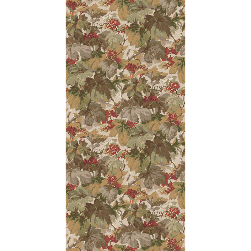 MULBERRY - COUNTRY WALK- RED/GREEN - Wallcovering by the Roll RED/GREEN