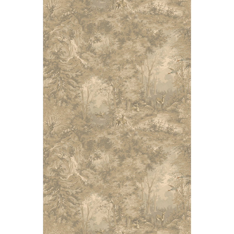 MULBERRY - MULBERRY WOODLAND- WOODSMOKE - Wallcovering by the Roll WOODSMOKE
