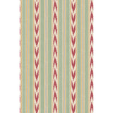 MULBERRY - NEWPORT STRIPE- RED/GREEN - Wallcovering by the Roll