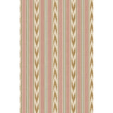 MULBERRY - NEWPORT STRIPE- OLD RED/SAND - Wallcovering by the Roll