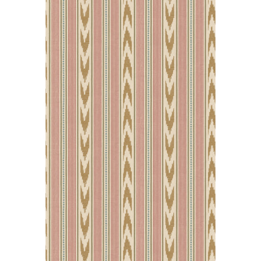 MULBERRY - NEWPORT STRIPE- OLD RED/SAND - Wallcovering by the Roll OLD RED/SAND