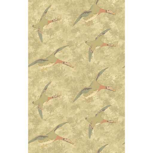 MULBERRY - FOREST DUCKS- PARCHMENT - Wallcovering by the Roll PARCHMENT