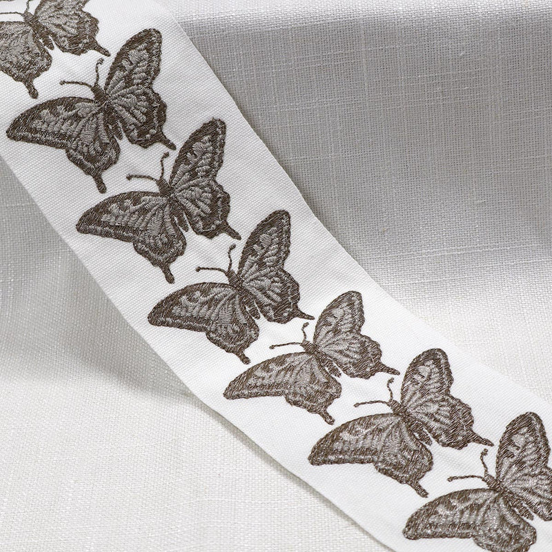 FLUTTER EMB TAPE - NICKEL - Mag Fabrics - Trim By The Yard