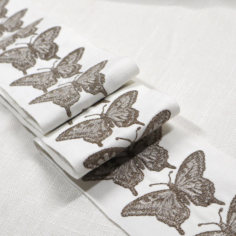 FLUTTER EMB TAPE - NICKEL - Mag Fabrics - Trim By The Yard