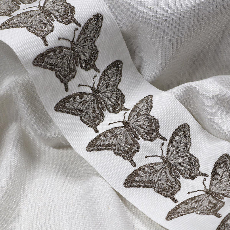 FLUTTER EMB TAPE - NICKEL - Mag Fabrics - Trim By The Yard