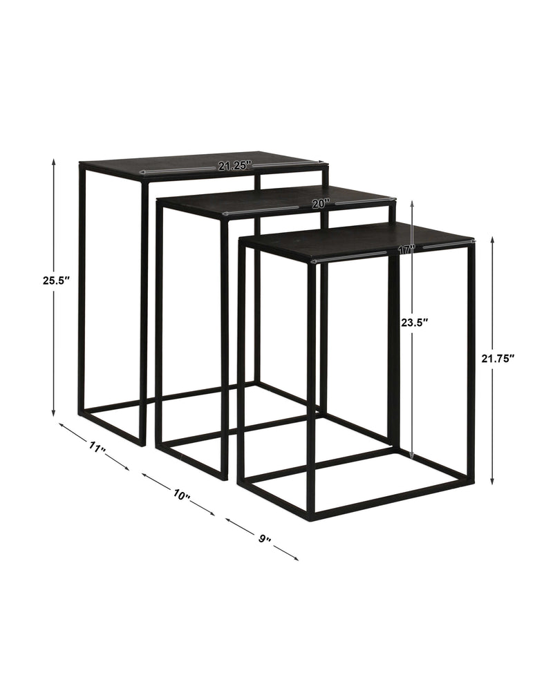Uttermost Coreene Iron Nesting Tables Set/3