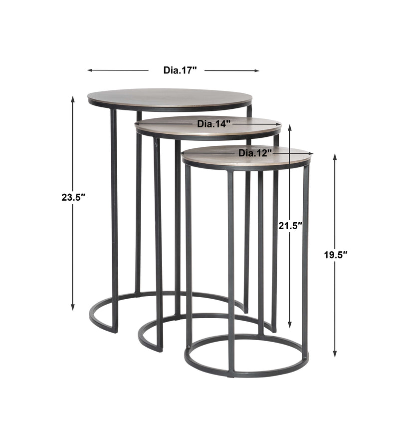 Uttermost Erik Metal Nesting Tables Set/3