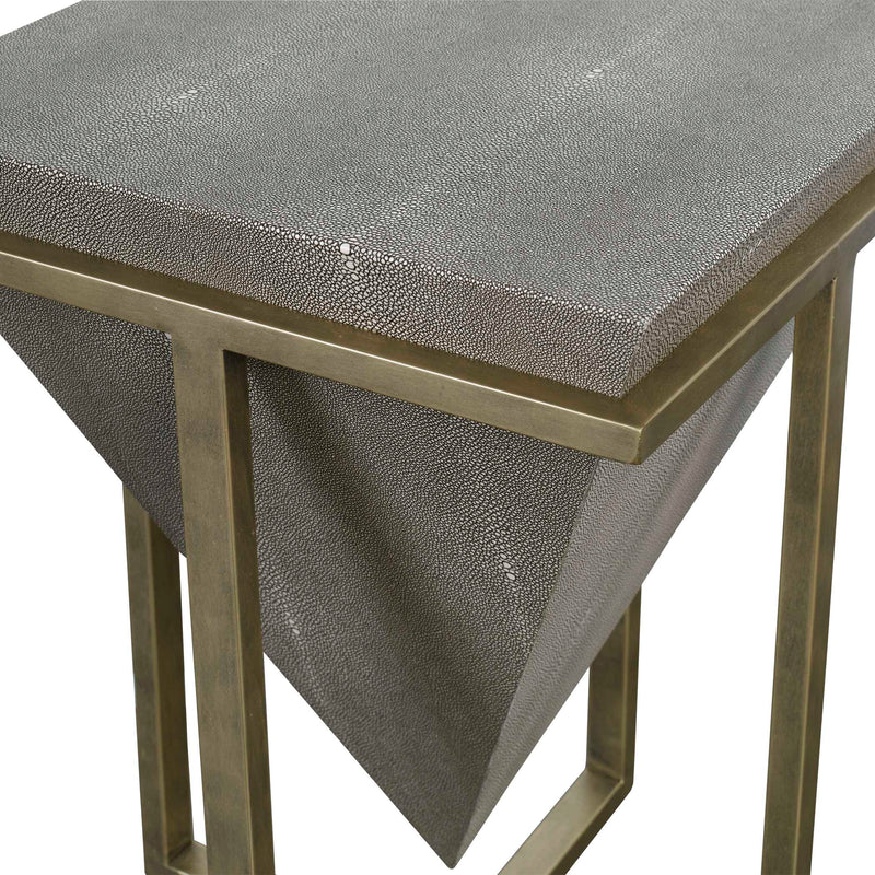 Uttermost Bertrand Shagreen Accent Table