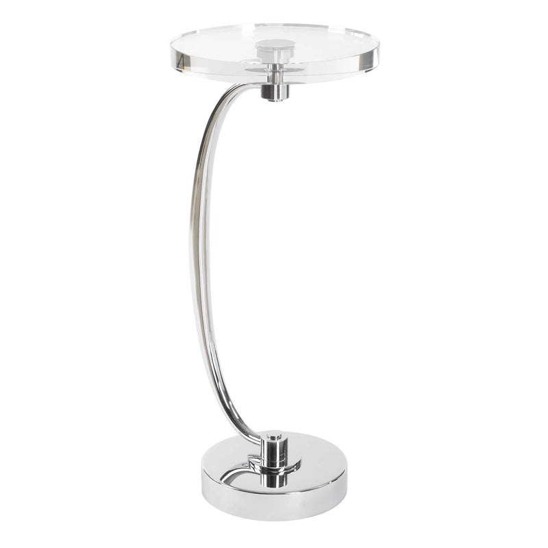 Uttermost Waveney Nickel Drink Table