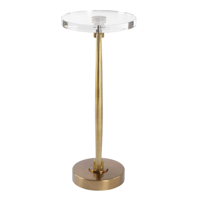 Uttermost Waveney Brass Drink Table