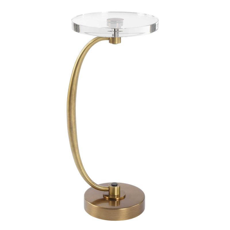 Uttermost Waveney Brass Drink Table