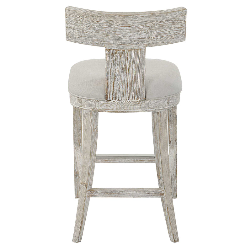 Uttermost Idris White Counter Stool