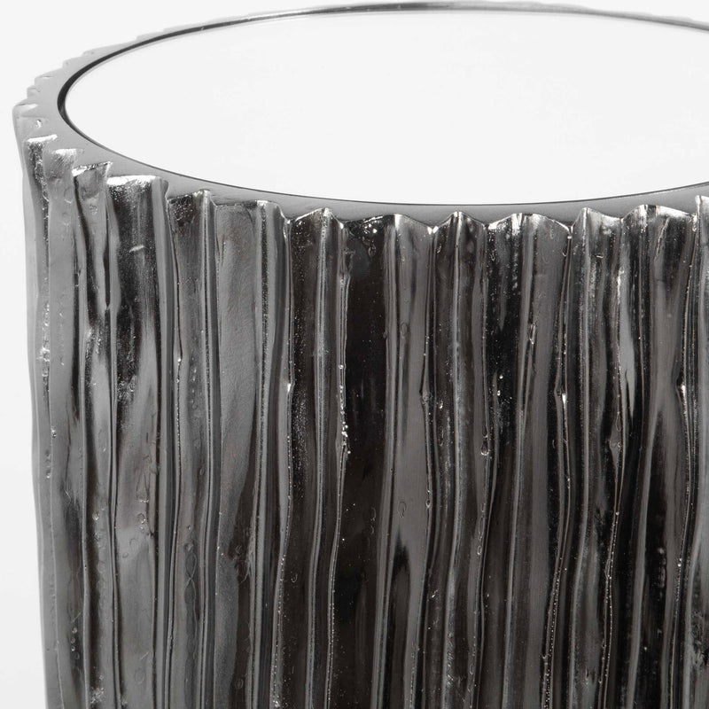 Uttermost Echo Modern Nickel Drink Table
