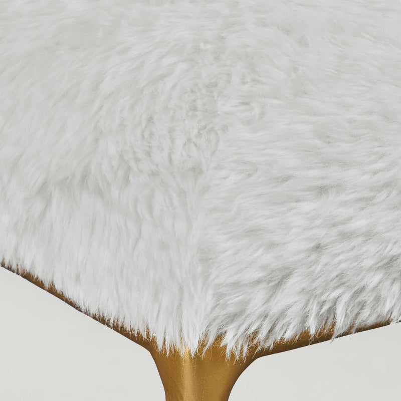Uttermost Charmed Sheepskin Small Bench