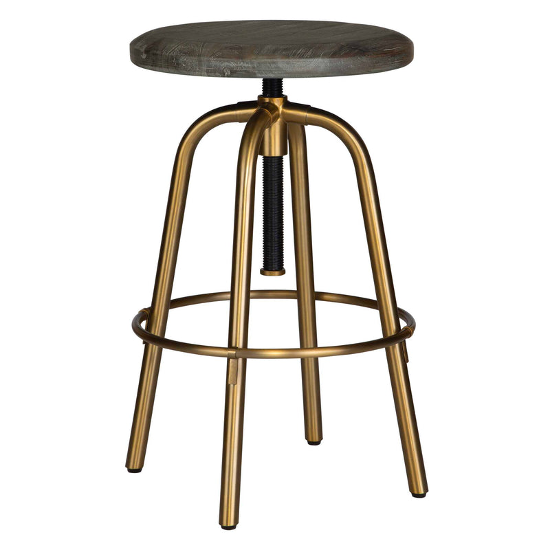 Uttermost Revolve Brass Counter Stool