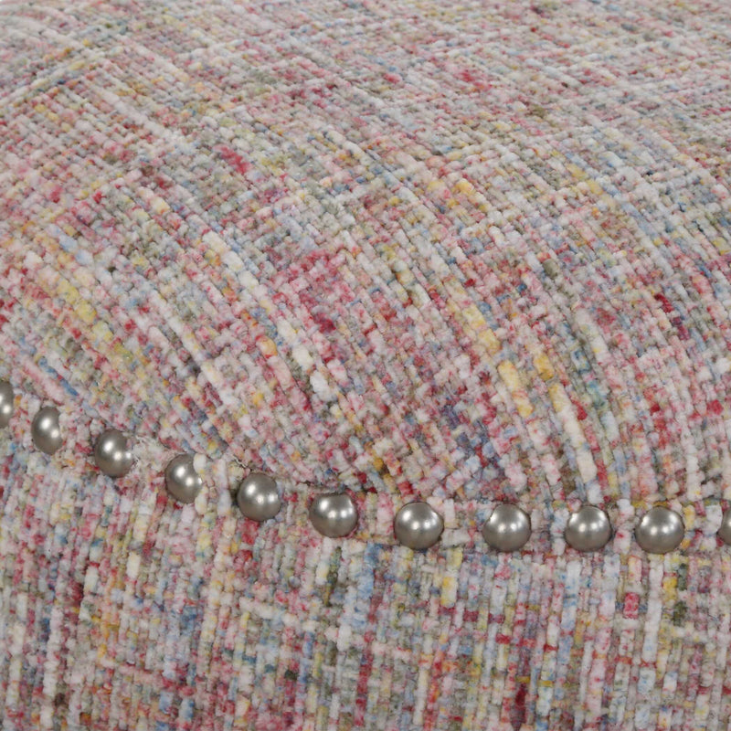 Uttermost Gumdrop Confetti Chenille Ottoman